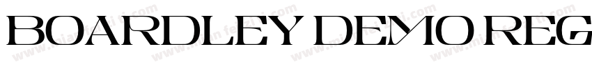 Boardley Demo RegularVersion字体转换